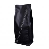 Flat Bottom Pouch without Zipper Matt Black