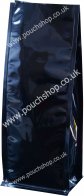 Flat Bottomed Pouch without Zipper Shiny Black