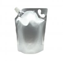 Spout Pouch - 2 Litre Corner Spout Matt Silver (comes with handle)