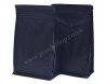 Flat Bottom Pouch with Normal Zipper and Valve Matt Black